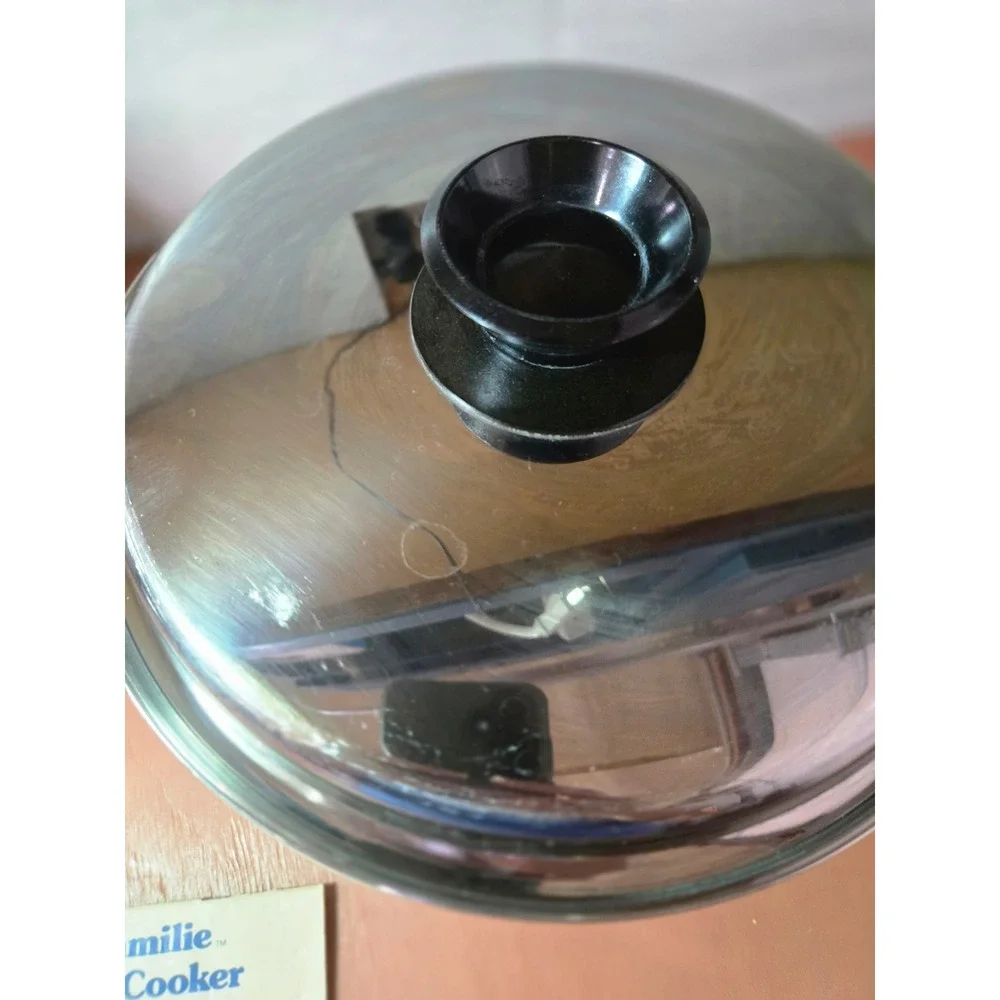 West Bend Familie Slo-Cooker 4 Quart 5-Ply Stainless MultiCore Vintage 7325 USA